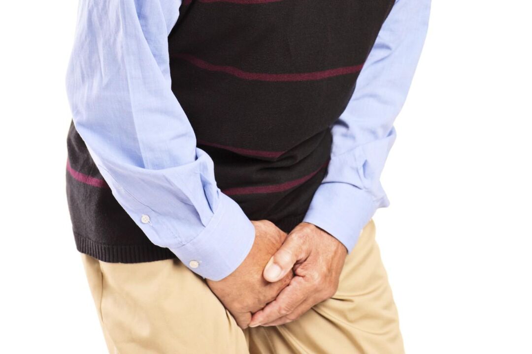Men with congestive prostatitis experience pain or sharp pain in the groin area